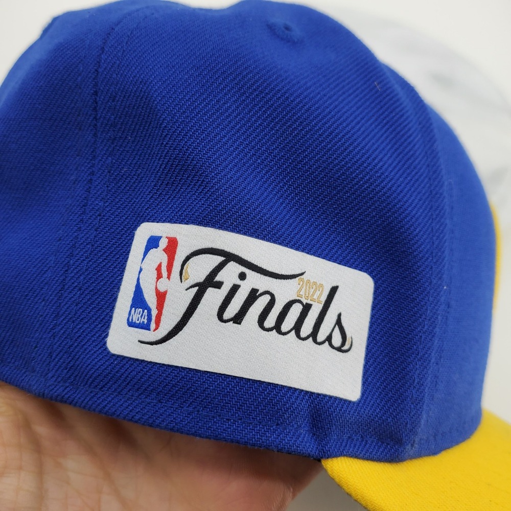 Golden State Warriors New Era 2022 NBA Finals Snapback Hat Blue Basketball - Picture 3 of 11